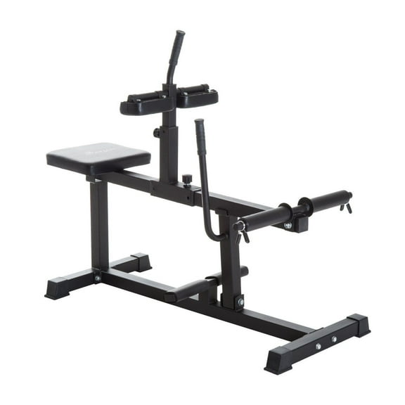 Steel Seated Calf Raise Machine, Leg Press, Strength Training, Adjustable, Gym Equipment Black