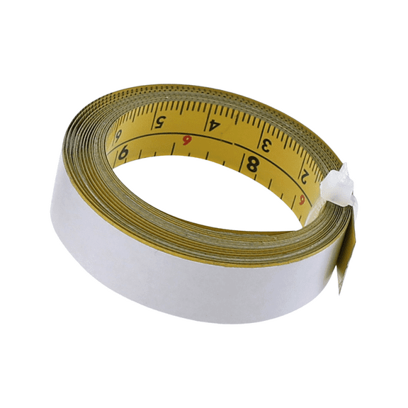 Steel SelfAdhesive Measuring Tape Double Scale Ruler for Workbenchs Enthusiasts Steel Tape Measure Tool for Drafting