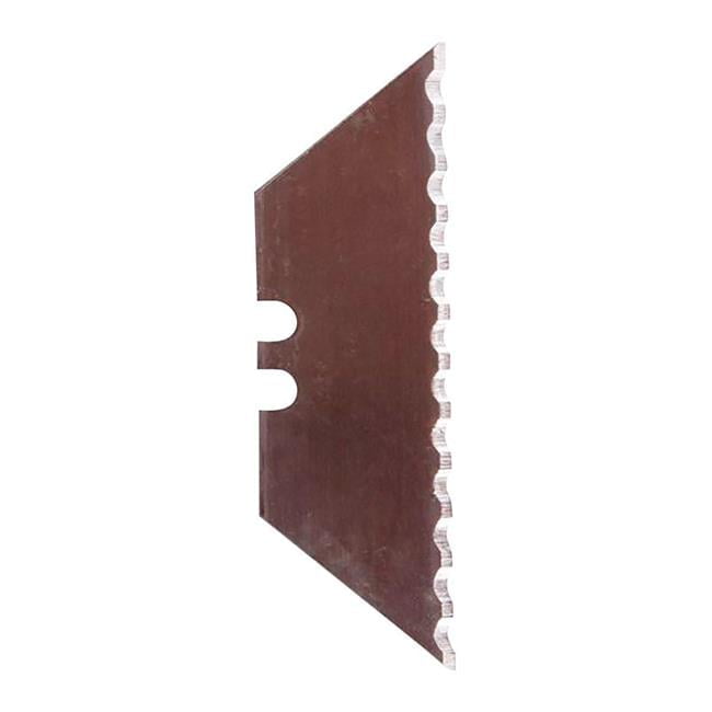 Steel Serrated Utility Blade, Brown - 5 Piece