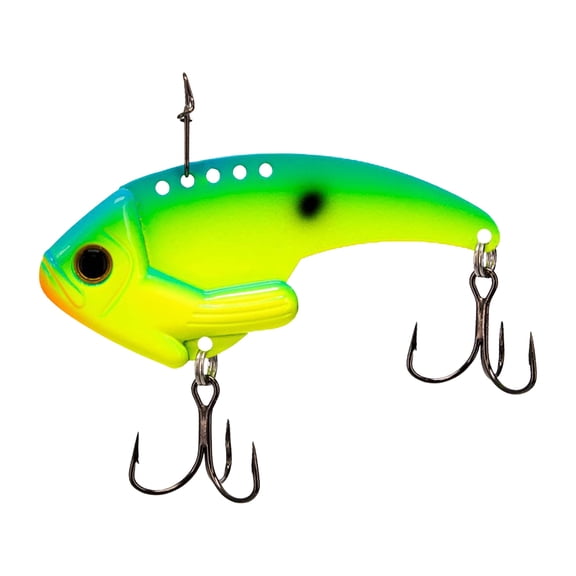Steel Shad Ledge Shad Blade Bait Chartreuse Blue