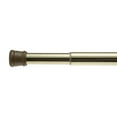 thumbnail image 1 of Steel Shower Curtain Tension Rod in Brass, 1 of 11