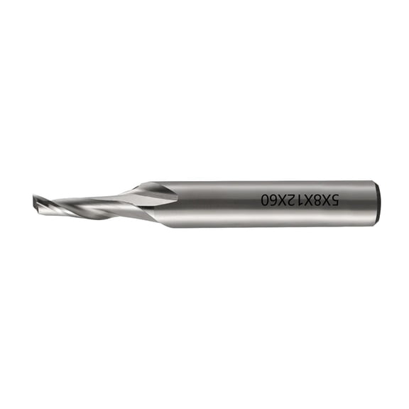 Steel Single Flute Spirals End Mill Accuracy Router Bit For Aluminum and Metal Cutting Milling Cutter Tool 8mm Shanks
