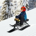 thumbnail image 1 of Steel Snow Racer Sled for 3-15 Years Old Kids Snow Runner Bike Sled Black, 1 of 7