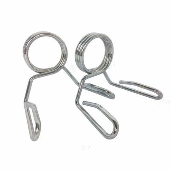 Steel Spring Barbell Collars - Pair