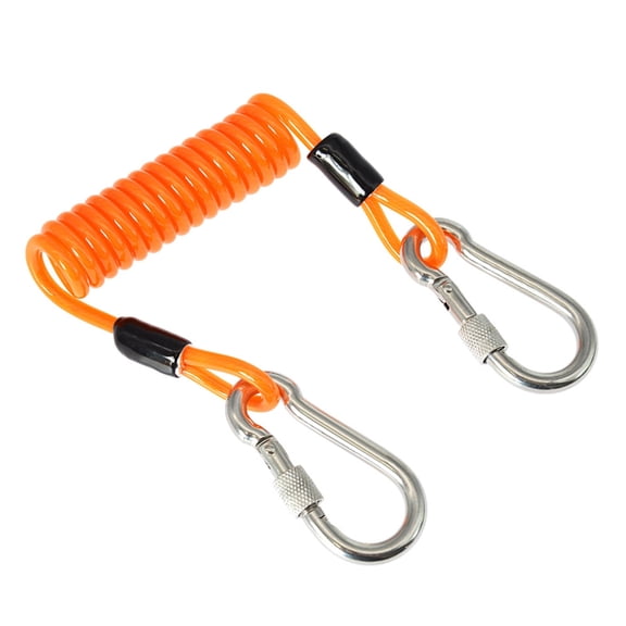 Steel Spring Coiled Lanyard Quickly Release for Cameras and Dive Light