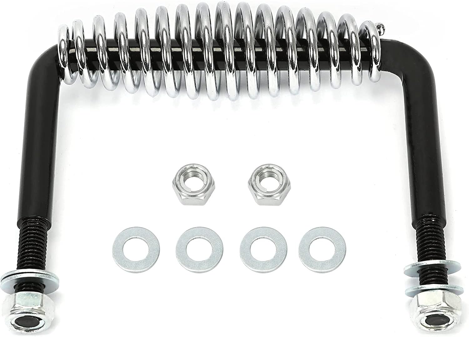 Steel Spring Handle With Mounting Bracket 5" BBQ Grill Wood Furnace