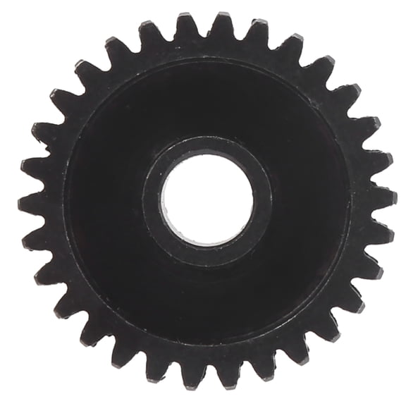 Steel Spur Gear 30 Tooth 0.8 Mod 6mm D-Bore Industrial Pinion with Set Screw