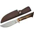 thumbnail image 1 of Steel Stag SS-7030 Hunter Stag Horn 3.75" Stainless Steel w/Sheath Fixed Knife, 1 of 1