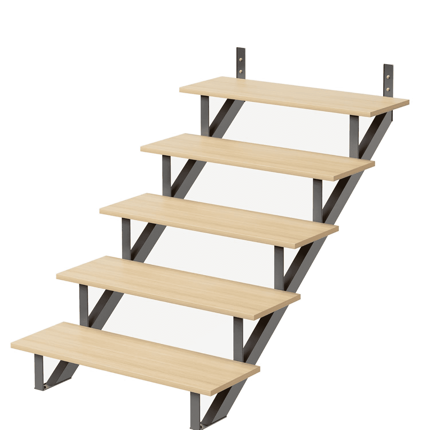 Steel Stair Riser 1-7 Step Stair Stringer for Deck Height 42.5in,MAX ...