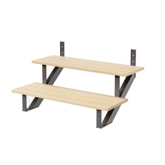 Steel Stair Riser 2 Pack, 2 Step Stair Stringer for Deck Height 20 in ...