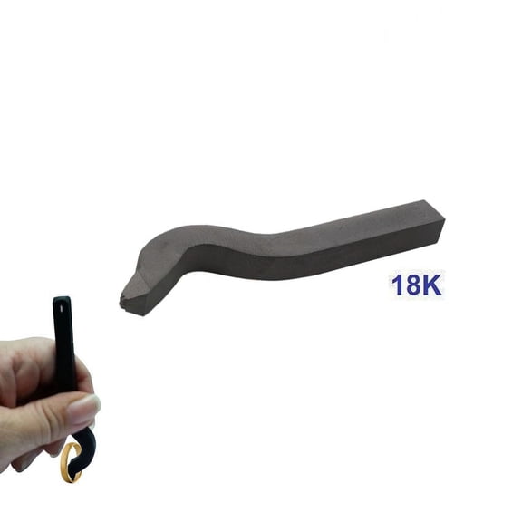 Steel Stamp Bent Curved 18k Sunken Impressions Ring Inside Jewelry Marking Metal