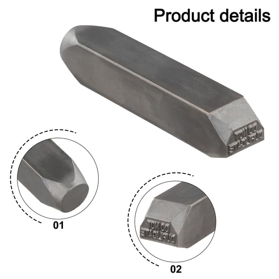 Steel Stamp Letter Punch Tool With 'Do Not Duplicate' Key Marking, Metal Construction For Crafting And Personalization Projects, Compact Size With Clear Font Impressions For Variouss