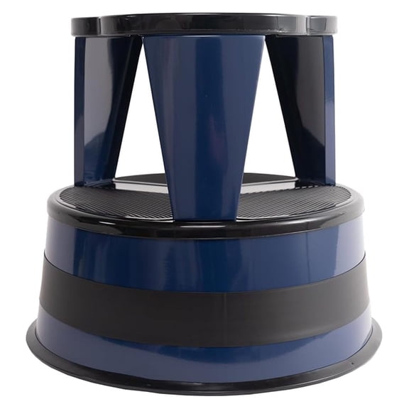 Steel Step Stool XYX Two Step Holds 350 lbs Blue