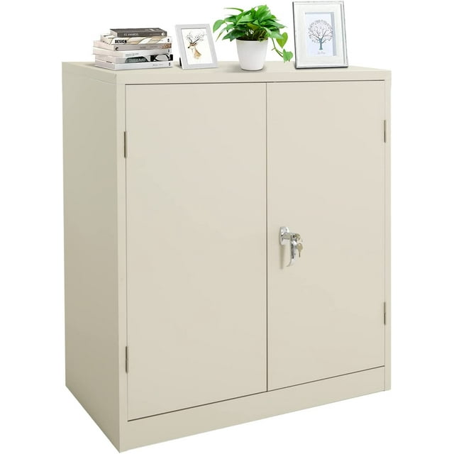 Steel Storage 42", Lockable Metal Storage with 2 Doors