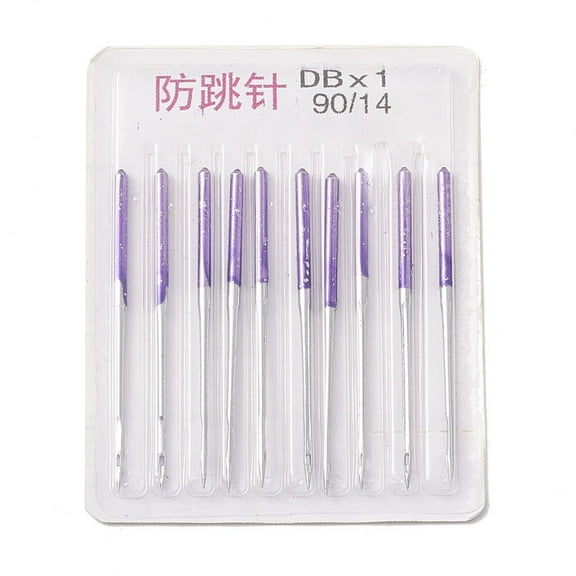 Steel Stretch Cloth Sewing Machine Anti-jump Needles Elastic Cloth Sewing Needles Purple 37.5x1.5mm 10pcs/card