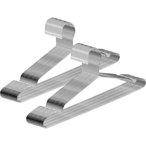 Steel Strong Hanger, Heavy Duty Wire Clothes Hanger for Hanging Coats T-Shirt Suits Jackets Shirts