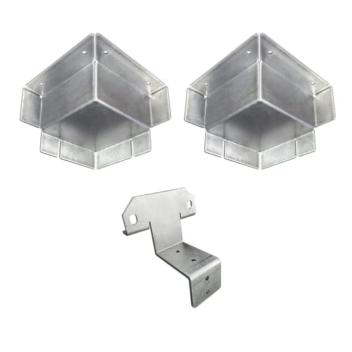 Steel Stud Framing Kit for Shipping Containers/Sea Cans - 2 Corner Casting Covers with Aluminum Steel Stud Brackets (10)