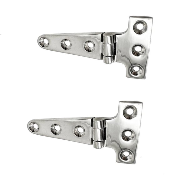 Steel T Type Hinge Rustproof Heavy Load Hinges Easy Installation Weatherproof Rustproof Quick Fixing for Cabinet Door