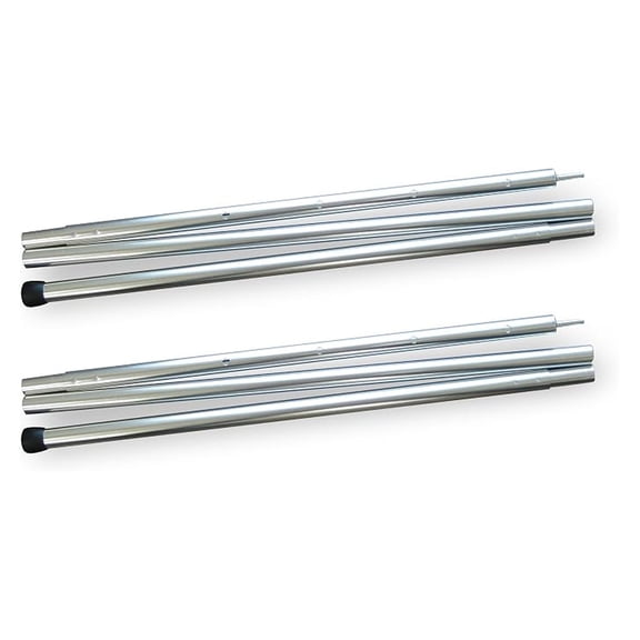 Steel Tarp Pole (2 Set), Silver