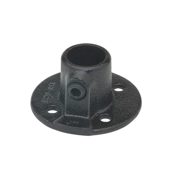 3/4" Black Steel Floor Flange Socket Base