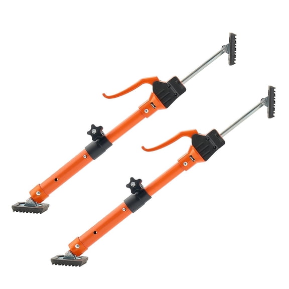 Steel Telescopic Cabinet Support Pole 2 Pack Adjustable 15.75 to 23.6 Inch Quick Support Rod 220 lbs Capacity for Installing Cabinets Lifting Drywall Cargo Bars