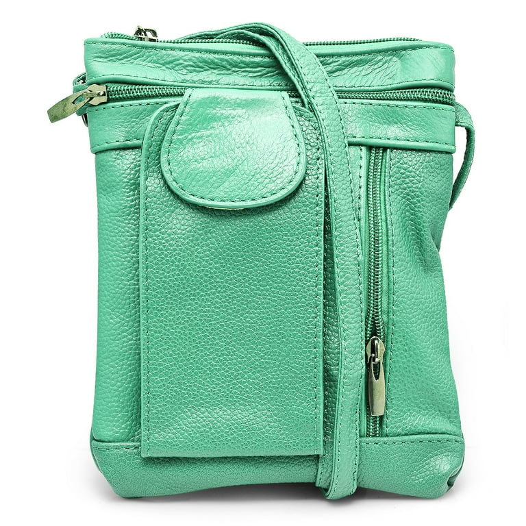 Steel Time On the Go Soft Leather Crossbody Bag Walmart