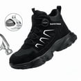 thumbnail image 1 of SAFETREK Steel Toe Safety Shoes for Men Women: Anti-Smash Anti-Puncture Anti-Slip Work Boots, Waterproof Protective Work Footwear With Quickly Shoelaces,Lightweight Shoes For Factory Construction, 1 of 10