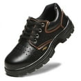 thumbnail image 1 of Steel Toe Boots for Men - Waterproof Slip Resistant Work Shoes, Safety Sneakers with Composite Toe, Lightweight Comfortable Industrial Shoes for Construction, 1 of 10