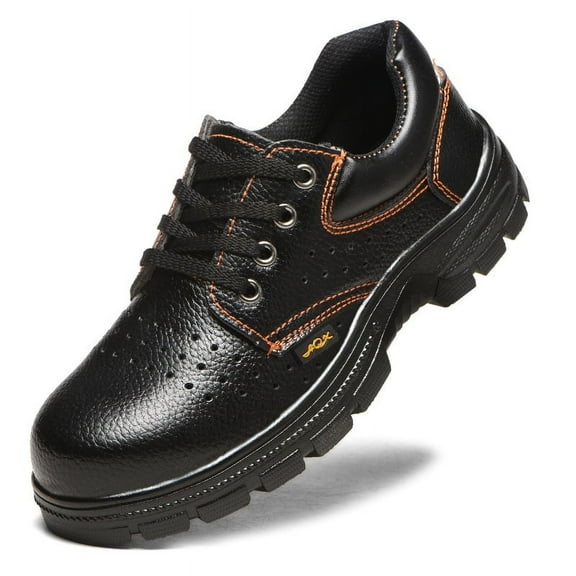 Steel Toe Boots for Men - Waterproof Slip Resistant Work Shoes, Safety Sneakers with Composite Toe, Lightweight Comfortable Industrial Shoes for Construction