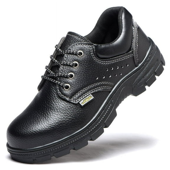 Steel Toe Boots for Men - Waterproof Slip Resistant Work Shoes, Safety Sneakers with Composite Toe, Lightweight Comfortable Industrial Shoes for Construction
