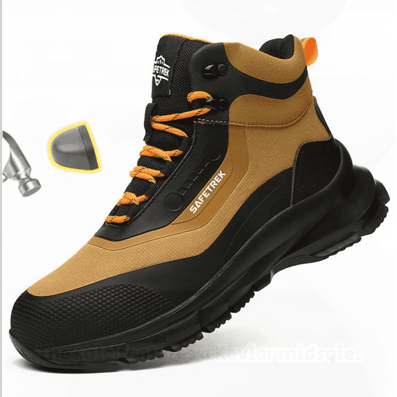 Steel Toe Boots for Men Waterproof Safety Work Boots,Comfortable Mens Industrial & Construction Boots