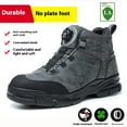 thumbnail image 1 of Vantalaria Steel Toe Boots for Men Women Comfortable Work Shoes Indestructible Construction Safety Work Boots Puncture Proof Footwear, 1 of 7