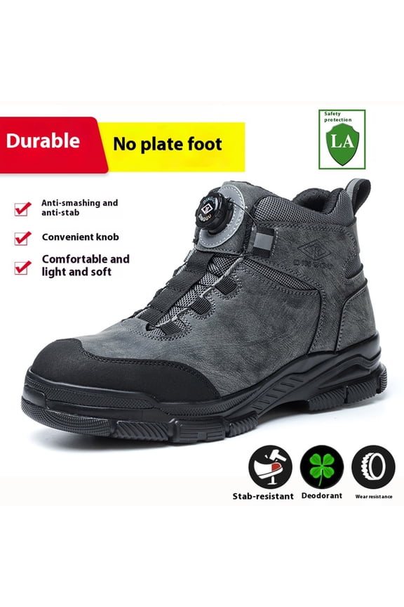 Steel Toe Boots for Men Women Comfortable Work Shoes Indestructible Construction Safety Work Boots Puncture Proof Footwear