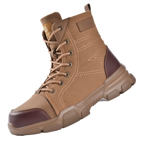 Steel Toe Boots for Men Women Indestructible Non Slip Comfortable Work Boot Safety Construction Shoes