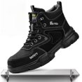thumbnail interactive-video image 1 of Mens Waterproof Steel Toe Work Boots - Indestructible Safety Shoes, Slip Resistant & Lightweight 1 of 6