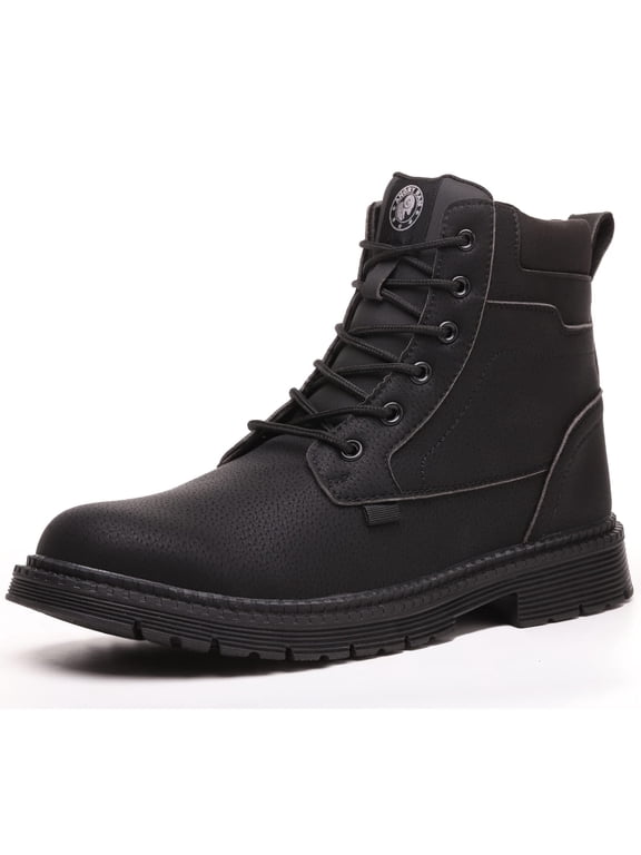 Men's Steel Toe Boots, Memory Foam, Industrial Construction Work Boots