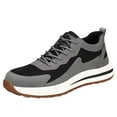 thumbnail image 1 of Steel Toe Cap Trainers Men Safety Trainers Breathable Work Shoes EU 36-46 Gray, 1 of 7