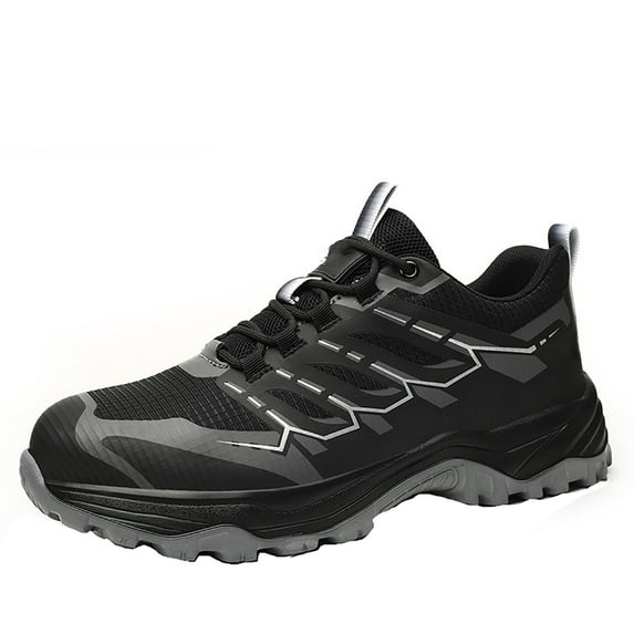 Steel Toe Cap Trainers Men Safety Trainers Fashionable Lightweight Work Sneakers Non-slip EU 36-45