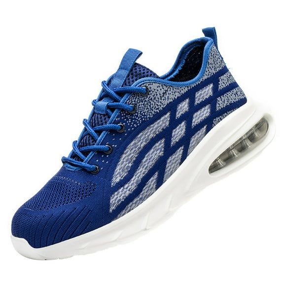Steel Toe Cap Trainers Men Women Work Shoes Breathable Safety Trainers Lightweight Non-Slip Cushioning