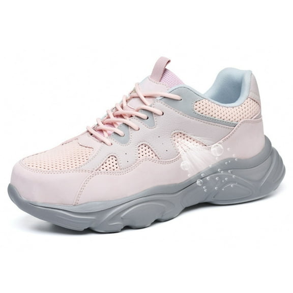 Steel Toe Cap Trainers Womens Safety Shoes Safety Trainers Non-Slip Light Weight Fashion Breathable