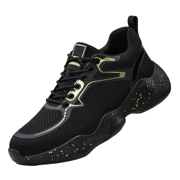 Steel Toe Cap Trainers for Men Women Lightweight Safety Work Shoes Steel Toe Sneakers Breathable Non Slip Work Shoes Puncture Proof