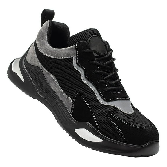 Steel Toe Cap Trainers for Men Women Safety Work Shoes Lightweight Steel Toe Sneakers Non Slip Work Shoes Puncture Proof