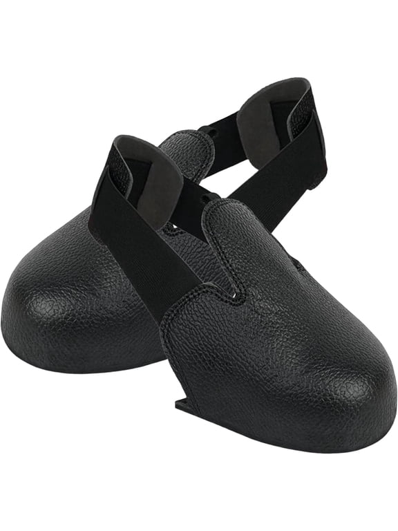Steel Toe Covers for Shoes 1 Pair, Safety Overshoes with Anti-Smash Toe Cap & Non-Slip Sole, Adjustable Strap Work Boot Guard for Construction FactorySize 5-12 US