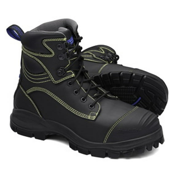 Blundstone Steel Toe Lace Up, Water & Puncture Resistant, Black,US size 11