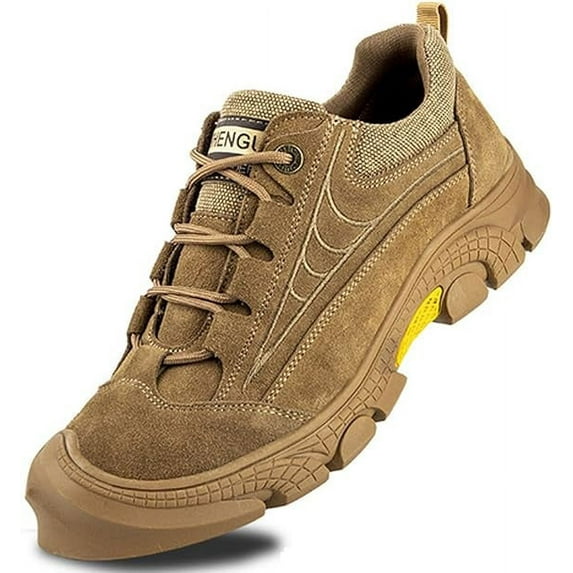Steel Toe Safety Shoes Dirty Breathable Men's Work Shoes Anti-Smashing Anti-Puncture Hiking Shoes Non-Slip