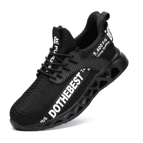 Steel Toe Shoes for Men Lightweight Indestructible Work Sneakers for Women Puncture Proof Comfortable Slip On Safety Shoes for Industrial,Coustruction