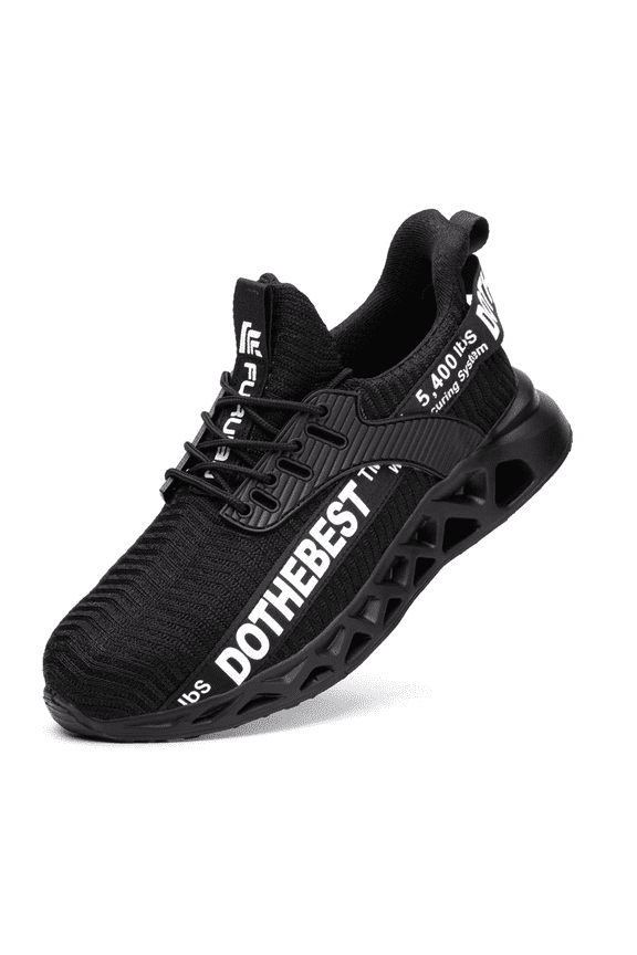 Steel Toe Shoes for Men Lightweight Indestructible Work Sneakers for Women Puncture Proof Comfortable Slip On Safety Shoes for Industrial,Coustruction