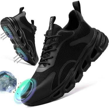 Steel Toe Shoes for Men Women Non Slip Work Shoes Lightweight Work Boots for Men Comfortable Safety Shoes Indestructible Steel Toe Shoes Industrial Construction Steel Toe Boots for Men