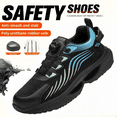 thumbnail image 1 of Steel Toe Shoes for Men Comfortable Breathable Safety Sneakers, Lightweight Wide Work Shoes with Durable Soft Sole, 1 of 11
