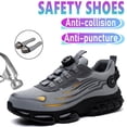 thumbnail image 1 of Steel Toe Shoes for Men Lightweight Safety Shoes Comfortable Steel Toe Sneakers Warehouse Industry Work Shoes, 1 of 13